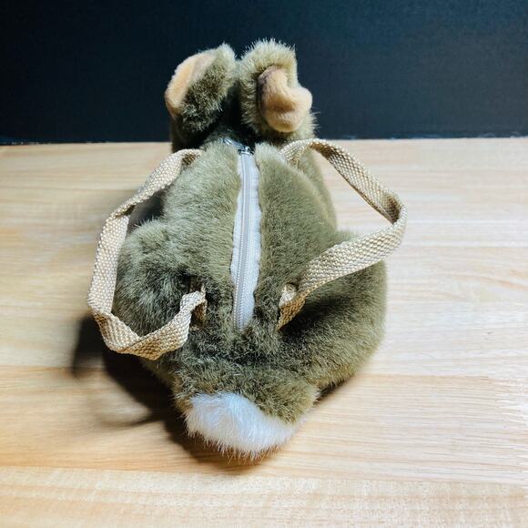 JAAG Plush Brown Bunny Rabbit Purse . Pre-Owned - Picture 5 of 9